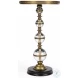 Forella Granite And Acrylic Pedestal End Table