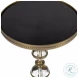 Forella Granite And Acrylic Pedestal End Table