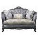 Ariadne Platinum Living Room Set with Pillows