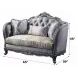 Ariadne Platinum 65" Loveseat with Pillows