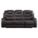 Braylon Magnetite Reclining Living Room Set with Nailhead Trim