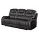 Braylon Magnetite Reclining Living Room Set with Nailhead Trim