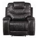Braylon Magnetite Recliner with Nailhead Trim