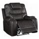 Braylon Magnetite Recliner with Nailhead Trim