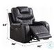 Braylon Magnetite Synthetic Leather Power Recliner