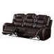 Braylon Brown Reclining Living Room Set with Nailhead Trim