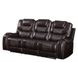 Braylon Brown Reclining Living Room Set with Nailhead Trim