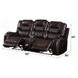 Braylon Brown 90" Reclining Sofa with Nailhead Trim