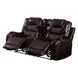 Braylon Brown Reclining Living Room Set with Nailhead Trim