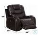 Braylon Brown Synthetic Leather Power Recliner