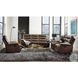 Aashi Brown Leather Power Recliner