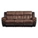 Jaylen Toffee and Espresso 91" Reclining Sofa