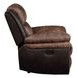 Jaylen Toffee and Espresso 91" Reclining Sofa
