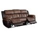 Jaylen Toffee and Espresso 91" Reclining Sofa