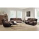 Jaylen Toffee and Espresso 91" Reclining Sofa