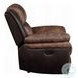 Jaylen Toffee and Espresso Polished Microfiber Recliner