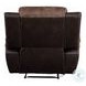 Jaylen Toffee and Espresso Polished Microfiber Recliner