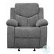 Kalen Gray Chenille Glider Recliner