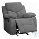 Kalen Gray Chenille Glider Recliner