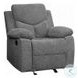 Kalen Gray Chenille Glider Recliner