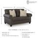 Roxmere Umber Loveseat