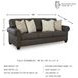 Roxmere Umber Sofa