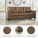Bolsena Caramel 85" Sofa