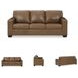 Bolsena Caramel 85" Sofa