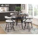 Crowley Brown And Black Counter Height Dining Table