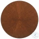 Island Fusion Medium Coconut Shell Brown Meridien Wooden Top 60" Round Dining Table