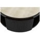 Rivera Espresso and Gold Round Coffee Table