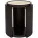 Rivera Espresso and Gold Tinted Round End Table