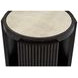 Rivera Espresso and Gold Tinted Round End Table