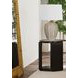 Rivera Espresso and Gold Tinted Round End Table