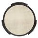 Rivera Espresso and Gold Tinted Round End Table