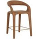 Avenlee Milliken Cognac Upholstered Counter Height Stool