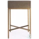 Sullia Gold Cosmopolitan One Drawer End Table