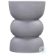 Haven Gray Plaster Accent Table