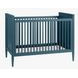 Modern Nursery Blue Convertible Crib
