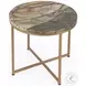 Giovanniya Antique Gold Marble Side Table
