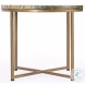 Giovanniya Antique Gold Marble Side Table