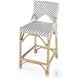 Creanly Grey Rattan Counter Height Stool