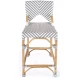 Creanly Grey Rattan Counter Height Stool