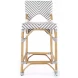 Creanly Grey Rattan Counter Height Stool
