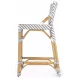 Creanly Grey Rattan Counter Height Stool