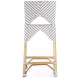 Creanly Grey Rattan Counter Height Stool