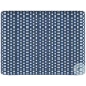 Tobias Blue And White Dot Rattan Bar Stool