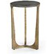 Amara Antique Brass and Nickel Round Accent Table