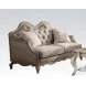 Chelmsford Beige Fabric and Antique Taupe 62" Loveseat with 2 Pillows