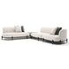 Madera Oatmeal 4 Piece Modular Corner L Sectional with Pillows